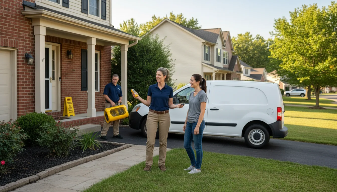Water restoration image for Dehumidification And Cleanup Services in Scottsburg, IN